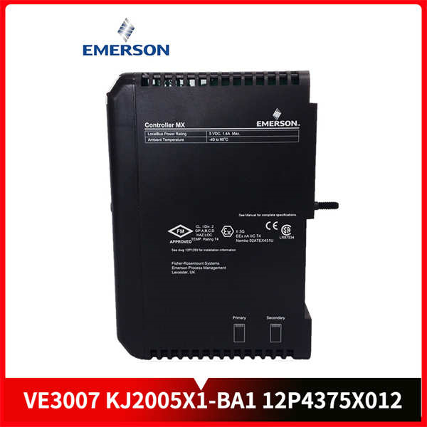 VE3007-KJ2005X1-BA1-12P4375X012 EMERSON